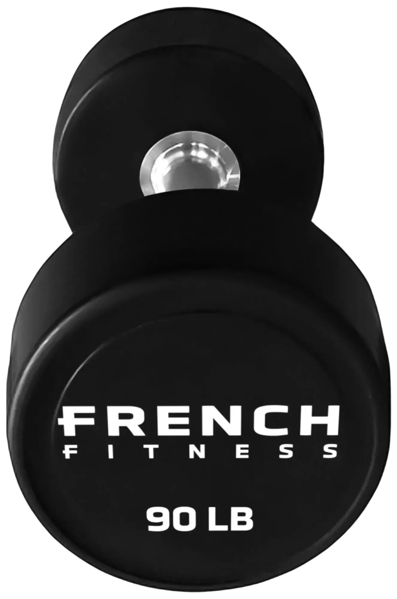 French Fitness Urethane Round Pro Style Dumbbell V2 90 lbs - Single (New)