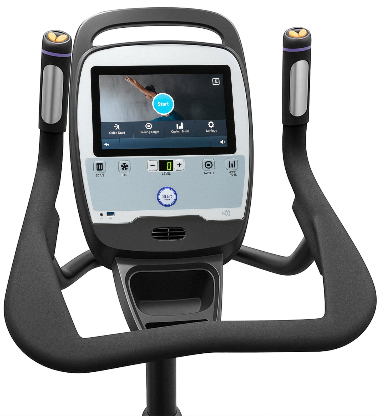 French Fitness UB420T Commercial Upright Bike w/10" Touch Console (New)