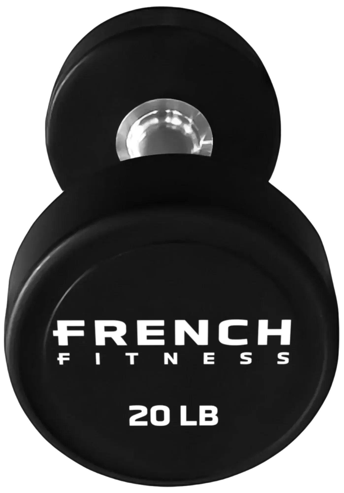 French Fitness Urethane Round Pro Style Dumbbell V2 20 lbs - Single (New)
