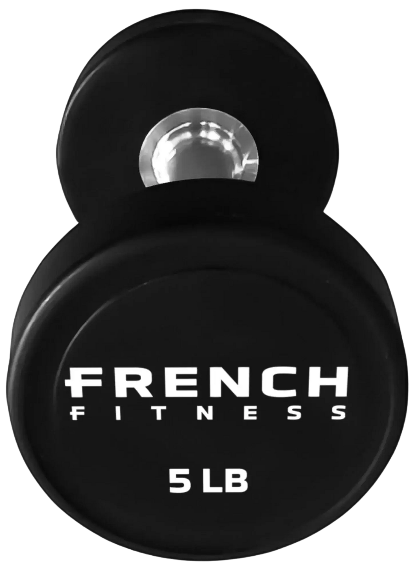 French Fitness Urethane Round Pro Style Dumbbell V2 5 lbs - Single (New)