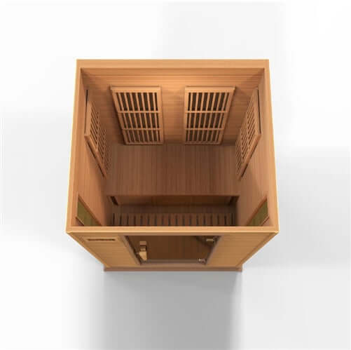 GoldenDesigns MX-K206-01-ZF CED Canadian Red Cedar Maxxus "Cholet Edition" 2 Person Near Zero EMF FAR Infrared Sauna (New)
