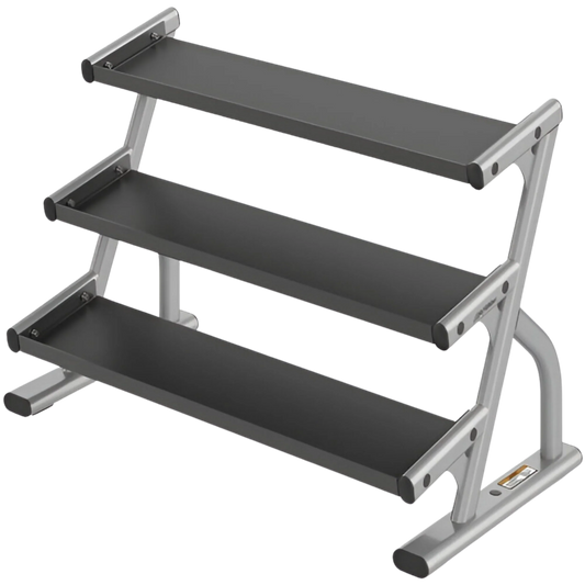 Life Fitness Optima Series Three Tier Hex Dumbbell Rack (Remanufactured)